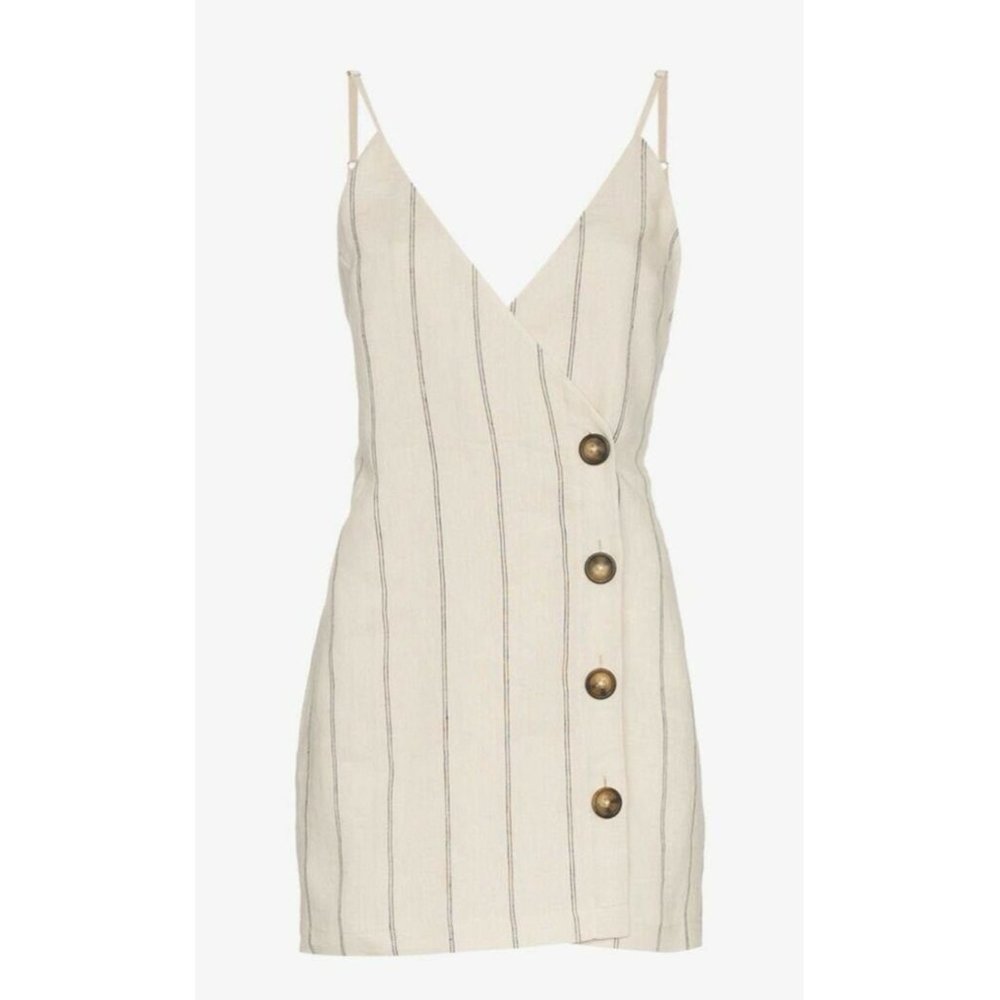 Reformation Cayman 100% Linen Mini Dress XL - Picture 7 of 12